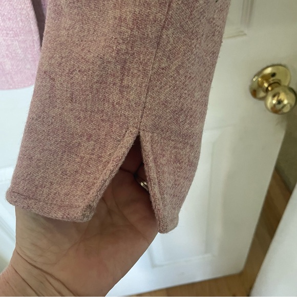 Gorgeous lavender wool tweed blazer from Talbots. Size 10. Perfect condition. - Picture 3 of 10